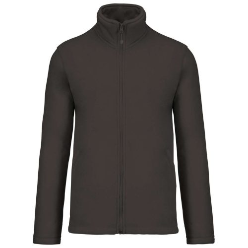 Uniszex FALCO cipzáras mikropolár pulóver, Kariban KA911, Dark Grey-2XL