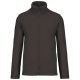 Uniszex FALCO cipzáras mikropolár pulóver, Kariban KA911, Dark Grey-2XL