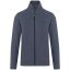 Uniszex FALCO cipzáras mikropolár pulóver, Kariban KA911, French Navy Heather-3XL