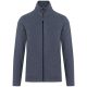 Uniszex FALCO cipzáras mikropolár pulóver, Kariban KA911, French Navy Heather-L