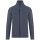 Uniszex FALCO cipzáras mikropolár pulóver, Kariban KA911, French Navy Heather-S