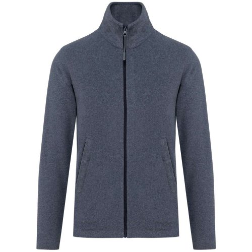 Uniszex FALCO cipzáras mikropolár pulóver, Kariban KA911, French Navy Heather-S