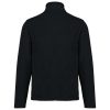 Uniszex környezetbarát, unisex cipzáras mikropolár pulóver, Kariban KA9121, Black-4XL
