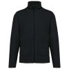 Uniszex környezetbarát, unisex cipzáras mikropolár pulóver, Kariban KA9121, Black-4XL