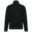 Uniszex környezetbarát, unisex cipzáras mikropolár pulóver, Kariban KA9121, Black-XS