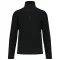 Uniszex galléros, 1/4 cipzáras mikropolár pulóver, Kariban KA912, Black-L