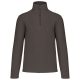Uniszex galléros, 1/4 cipzáras mikropolár pulóver, Kariban KA912, Green Olive-3XL
