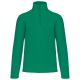 Uniszex galléros, 1/4 cipzáras mikropolár pulóver, Kariban KA912, Kelly Green-S