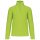 Uniszex galléros, 1/4 cipzáras mikropolár pulóver, Kariban KA912, Lime-3XL