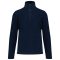 Uniszex galléros, 1/4 cipzáras mikropolár pulóver, Kariban KA912, Navy-2XL