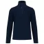 Uniszex galléros, 1/4 cipzáras mikropolár pulóver, Kariban KA912, Navy-M