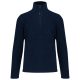 Uniszex galléros, 1/4 cipzáras mikropolár pulóver, Kariban KA912, Navy-S