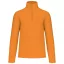 Uniszex galléros, 1/4 cipzáras mikropolár pulóver, Kariban KA912, Orange-L