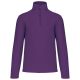 Uniszex galléros, 1/4 cipzáras mikropolár pulóver, Kariban KA912, Purple-L