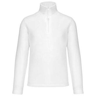   Uniszex galléros, 1/4 cipzáras mikropolár pulóver, Kariban KA912, White-S