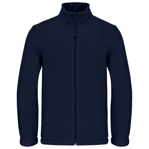 Gyermek cipzáras mikropolár pulóver, Kariban KA920, Navy-10/12