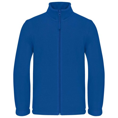 Gyermek cipzáras mikropolár pulóver, Kariban KA920, Royal Blue-6/8