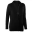Női testhezálló cipzáras kardigán, Kariban KA962, Black-2XL