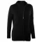 Női testhezálló cipzáras kardigán, Kariban KA962, Black-3XL