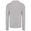 Férfi V-nyakú keskeny szabású pulóver, Kariban KA965, Grey Melange-L
