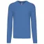 Férfi V-nyakú keskeny szabású pulóver, Kariban KA965, Light Royal Blue-3XL
