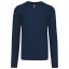 Férfi V-nyakú keskeny szabású pulóver, Kariban KA965, Navy-XL
