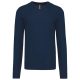 Férfi V-nyakú keskeny szabású pulóver, Kariban KA965, Navy-XL