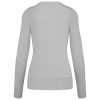 Női V-nyakú testhezálló pulóver, Kariban KA966, Grey Melange-2XL