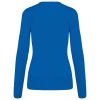 Női V-nyakú testhezálló pulóver, Kariban KA966, Light Royal Blue-L