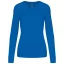 Női V-nyakú testhezálló pulóver, Kariban KA966, Light Royal Blue-S