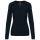 Női V-nyakú testhezálló pulóver, Kariban KA966, Navy-XS