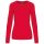 Női V-nyakú testhezálló pulóver, Kariban KA966, Red-XL