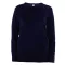 Női környakas testhezálló pulóver, Kariban KA968, Navy-2XL