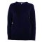 Női környakas testhezálló pulóver, Kariban KA968, Navy-XL