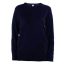 Női környakas testhezálló pulóver, Kariban KA968, Navy-XL