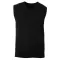 Férfi divatos V-nyakú keskeny szabású mellény, Kariban KA969, Black-4XL