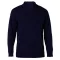 Férfi galléros 1/4 cipzáros keskeny szabású pulóver, Kariban KA970, Navy-4XL