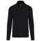 Férfi cipzáros vastag pamut kardigán, Kariban KA971, Black-2XL