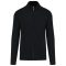 Férfi cipzáros vastag pamut kardigán, Kariban KA971, Black-XL