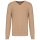 Férfi prémium V-nyakú pulóver, Kariban KA982, Camel Heather-XL