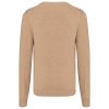 Férfi prémium V-nyakú pulóver, Kariban KA982, Camel Heather-XL