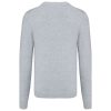 Férfi prémium V-nyakú pulóver, Kariban KA982, Light Grey Heather-3XL