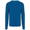 Férfi prémium V-nyakú pulóver, Kariban KA982, Mykonos Blue Heather-3XL