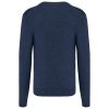 Férfi prémium V-nyakú pulóver, Kariban KA982, Navy Heather-XS