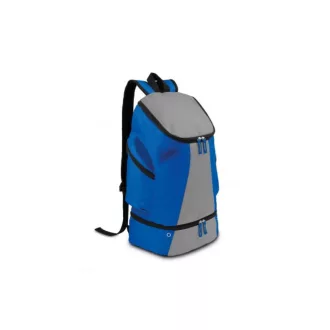   KI0102 sporthátizsák cipőtartó rekesszel Kimood, Royal Blue/Light Grey-U
