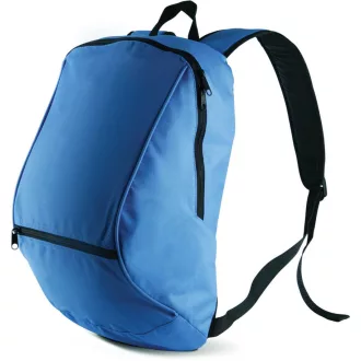   KI0103 poliészter hátizsák cipzáras zsebbel Kimood, Aqua Blue-U
