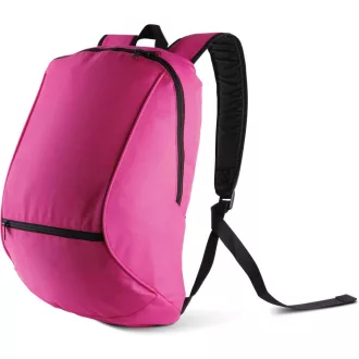   KI0103 poliészter hátizsák cipzáras zsebbel Kimood, Fuchsia-U