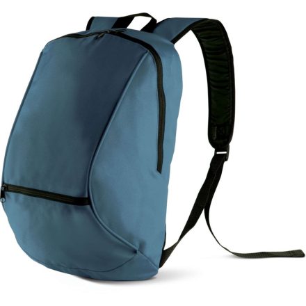 KI0103 poliészter hátizsák cipzáras zsebbel Kimood, Iris Blue-U