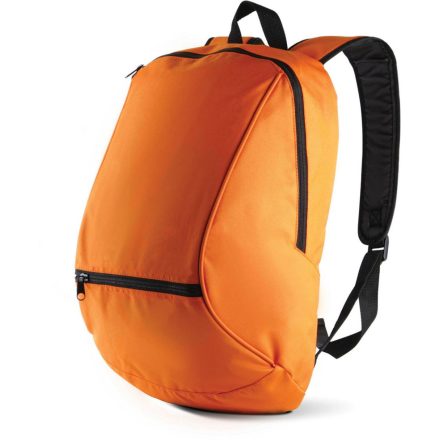 KI0103 poliészter hátizsák cipzáras zsebbel Kimood, Orange-U