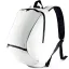 KI0103 poliészter hátizsák cipzáras zsebbel Kimood, White-U